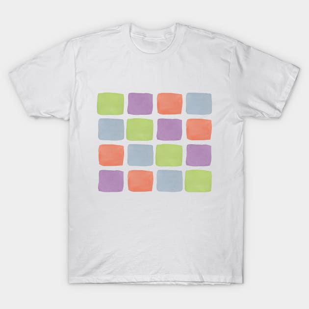 Watercolour Blocks 2 T-Shirt by sallycummingsdesigns